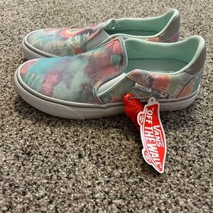 Vans Asher tie dye slip on vans womens size 7